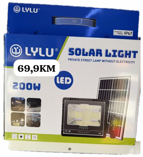 Solarni LED reflektor 200W sa odvojenim panelom