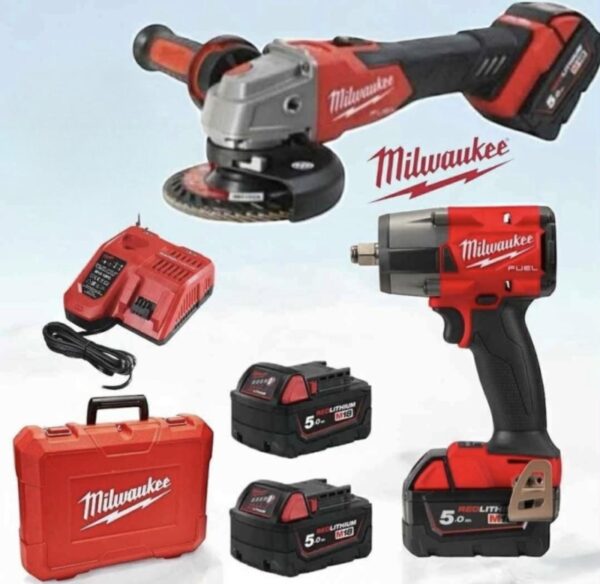 IMG_2465.jpeg Milwaukee set 2u1 brusilica i udarni odvijač sa 2 baterije