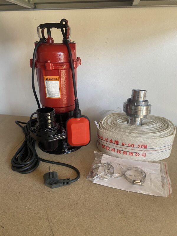 Pumpa muljara SMITH 3700W sa 20 metara vatrogasnog crijeva