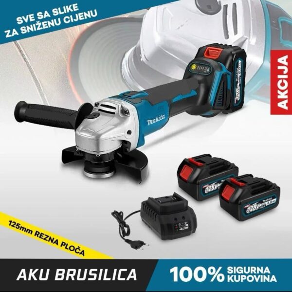 Aku brusilica Makita 128V 2 baterije