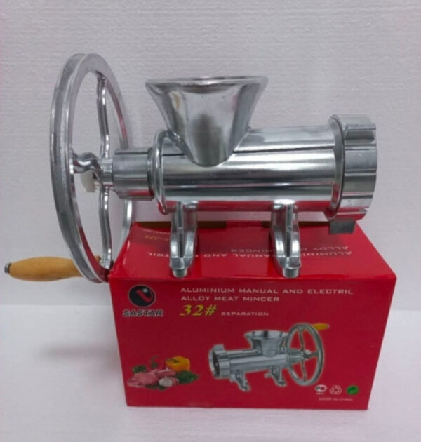 Mašina za meso aluminijska veličina 32 (ručna ili elektromotor)