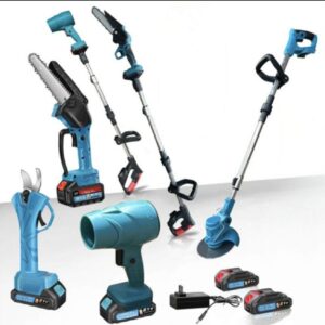 Višenamjenski aku set za baštu -5u1 sa 2 baterije