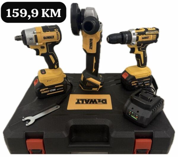 Set 3u1 DeWALT 128V 2 baterije BRUSHLESS