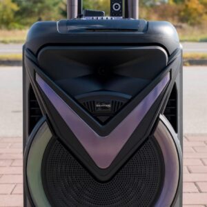 PORTABILNI ZVUČNIK  2400W + 2 BEŽIČNA MIKROFONA