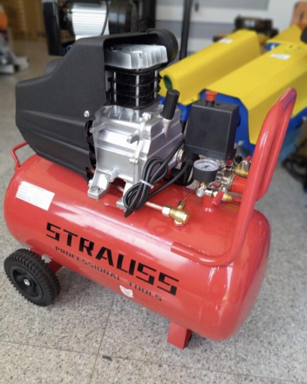 Kompresor za zrak STRAUSS 50L sa 2 izlaza