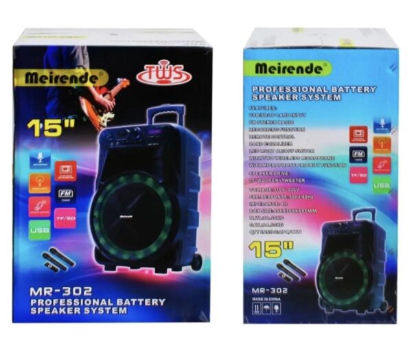 Zvučnik MEIRENDE MR-302 2500W + 2 mikrofona